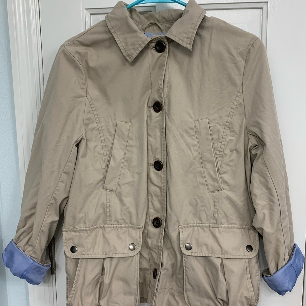 🎉GAP lightweight, snap button, lined windbreaker size M
